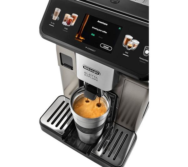 DeLonghi Eletta Explore Silver Bean To Cup Coffee Machine