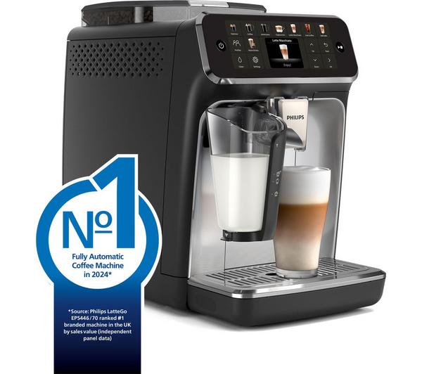 Philips Series 5500 Silver Finish LatteGo Coffee Machine