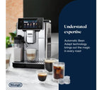 Premium Silver Finish DeLonghi PrimaDonna Coffee Machine