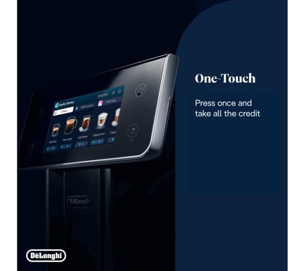 Premium Silver Finish DeLonghi PrimaDonna Coffee Machine