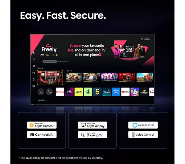 RGB Mini LED 55 Inch 4K 180Hz AI Smart TV With Freely