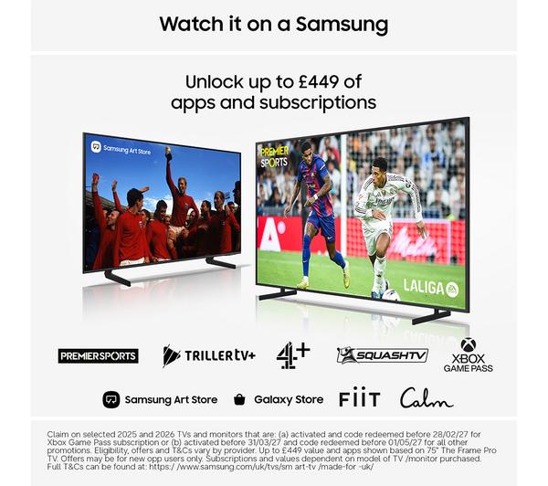 Micro RGB LED Samsung R85H 55 Inch 4K Smart AI TV 2026
