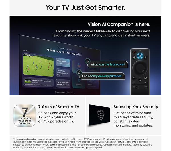 Micro RGB LED Samsung R85H 55 Inch 4K Smart AI TV 2026