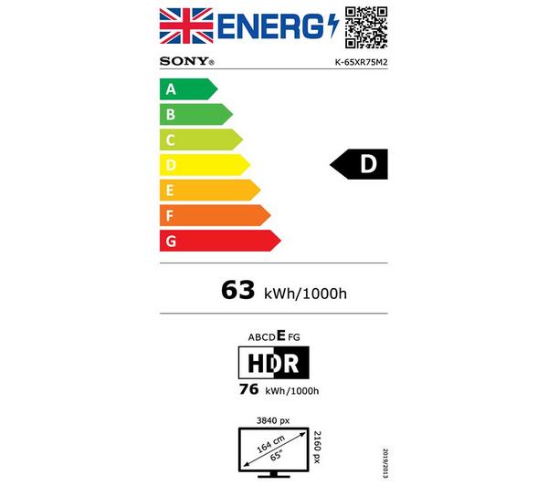 Sony BRAVIA True RGB Mini LED 4K HDR Smart TV 65 Inch 2026
