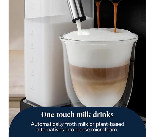 Whole Bean DeLonghi Rivelia Black Automatic Coffee Machine