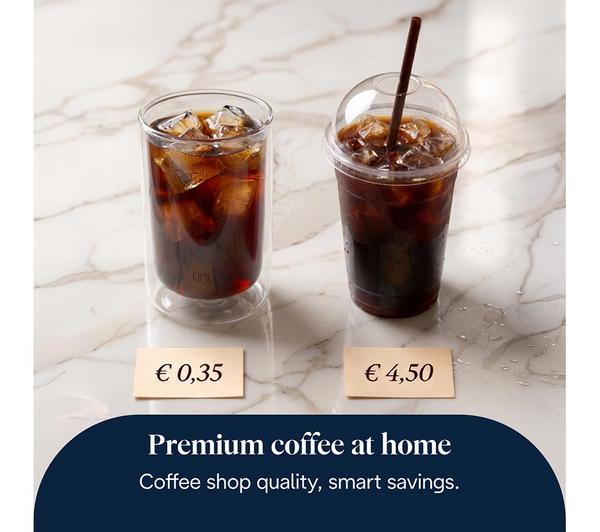 Whole Bean DeLonghi Rivelia Black Automatic Coffee Machine