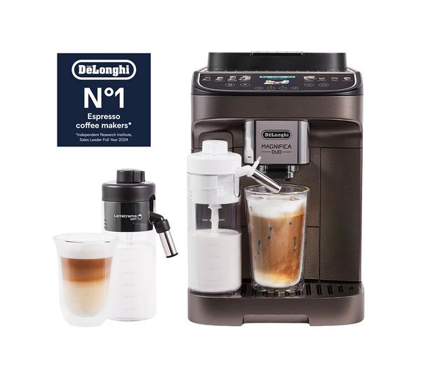 Titanium Finish DeLonghi Magnifica Duo Bean To Cup Machine