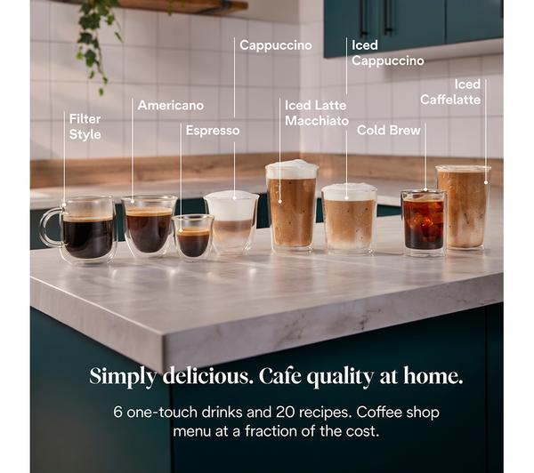 Titanium Finish DeLonghi Magnifica Duo Bean To Cup Machine