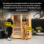 Premium Grade Natural Timber Home Sauna With 6kW Heater