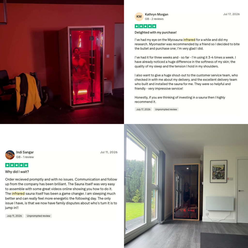 Premium Natural Wood Infrared Sauna With Red Light Therapy