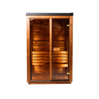 European Crafted Natural Timber Compact Outdoor Sauna