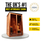 European Crafted Natural Timber Compact Outdoor Sauna