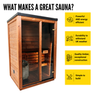 European Crafted Natural Timber Compact Outdoor Sauna
