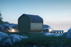 Authentic Nordic Thermowood Garden Sauna Cabin With Terrace