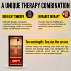 Premium Natural Wood Infrared Sauna With Red Light Therapy