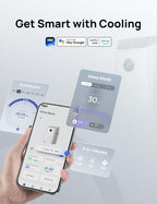 12,000 BTU Portable AC with Smart App & Voice Control – 3-in-1 Cooling, Fan, Dehumidifier
