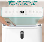 12,000 BTU WiFi Smart Portable AC – Cooling, Fan & Dehumidifier, 24hr Timer, Remote, Window Kit