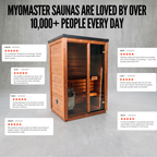 European Crafted Natural Timber Compact Outdoor Sauna
