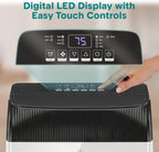 WiFi 12,000 BTU Portable Air Conditioner – Self-Evaporating, Cooling, Fan, Dehumidifier, Sleep