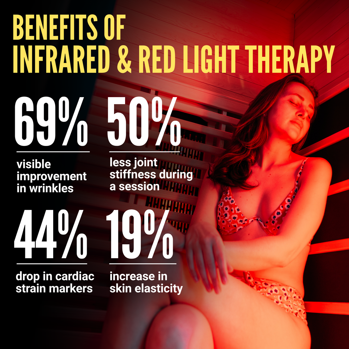 Premium Natural Wood Infrared Sauna With Red Light Therapy
