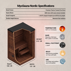 European Crafted Natural Timber Compact Outdoor Sauna