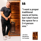 European Crafted Natural Timber Compact Outdoor Sauna