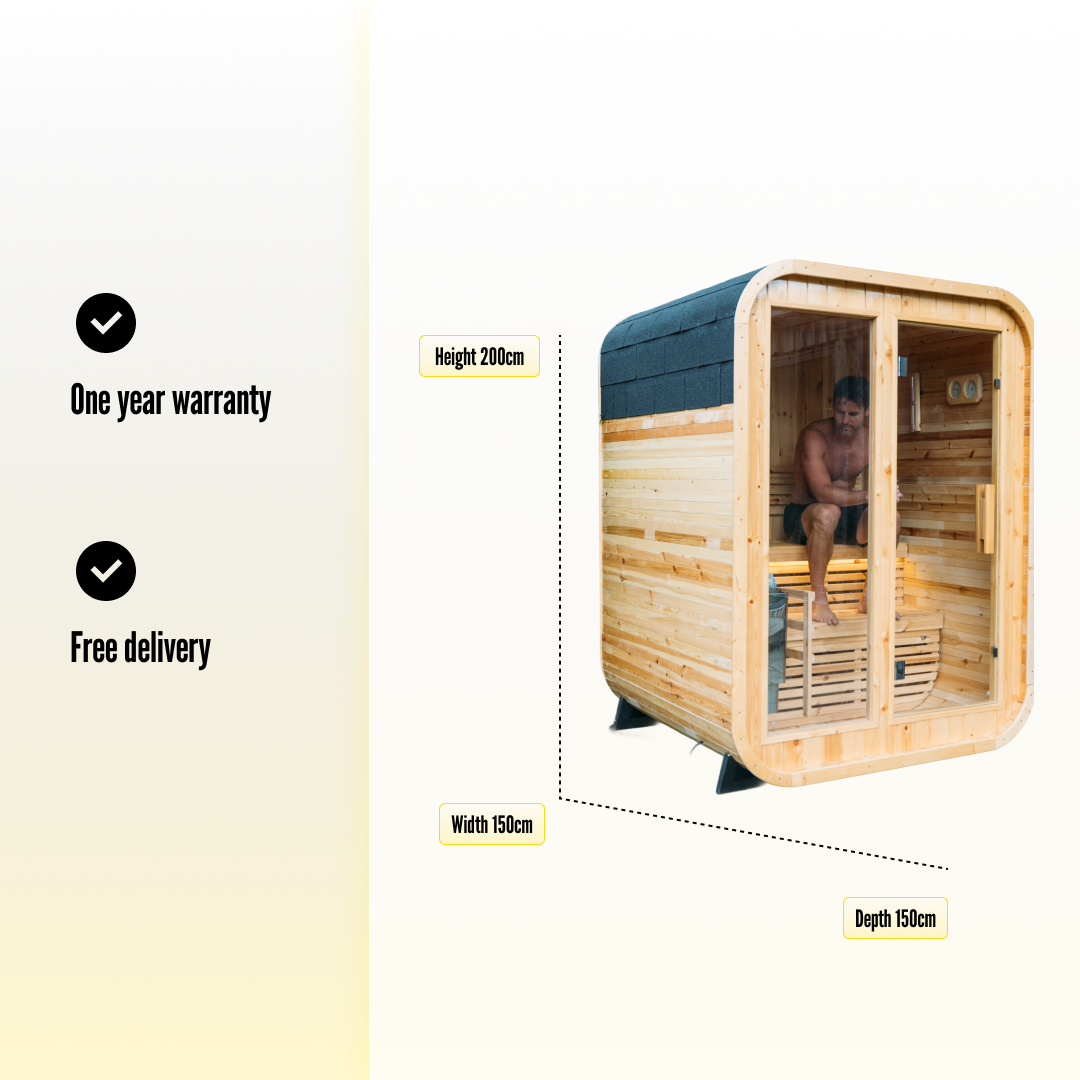 Natural Wood MyoSauna MyoFreeze MyoChill Hot Cold Bundle