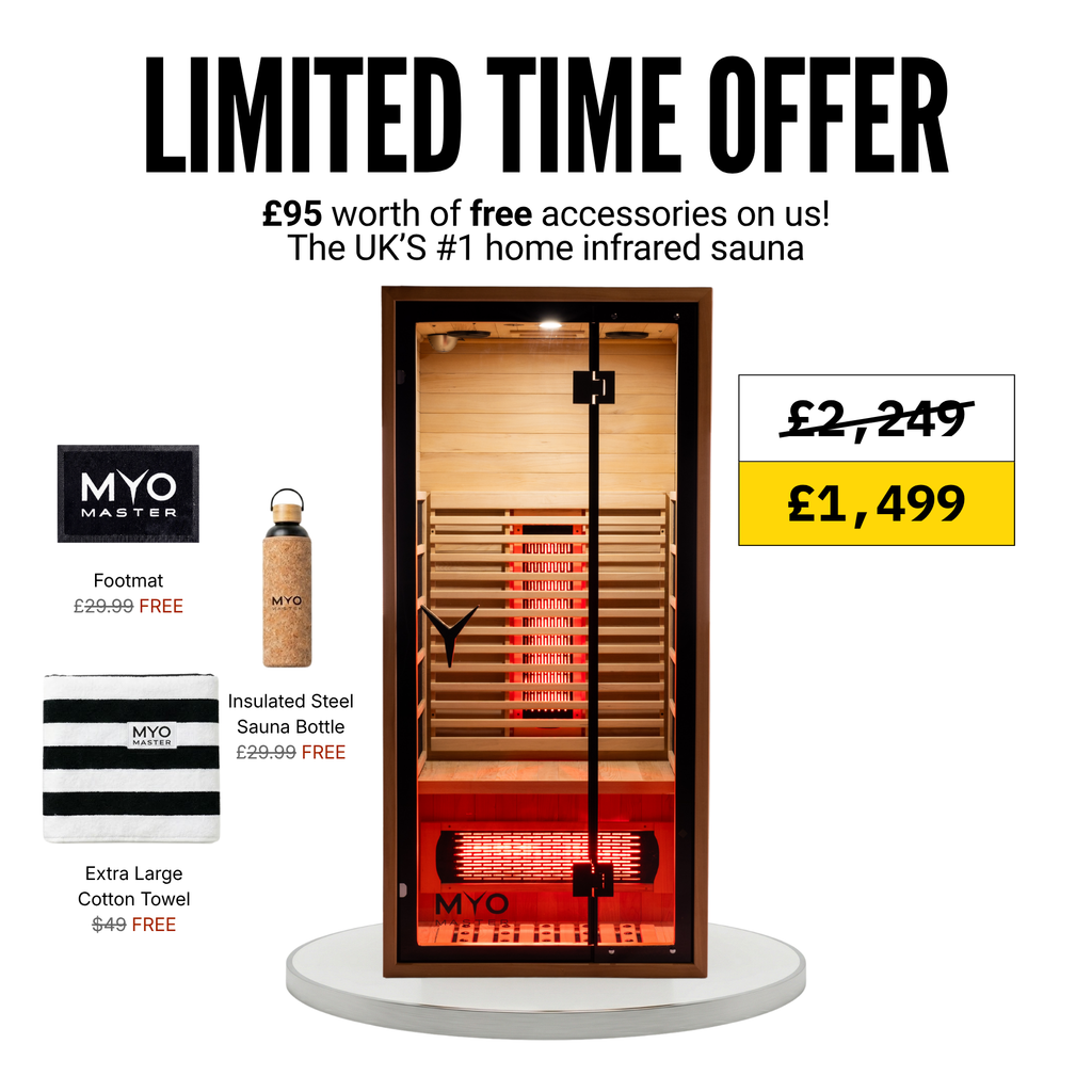Premium Natural Wood Infrared Sauna With Red Light Therapy