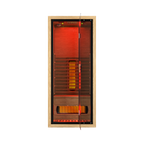Premium Natural Wood Infrared Sauna With Red Light Therapy